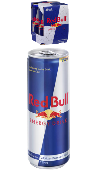 Red Bull Energy Drink 4 Size 250Ml