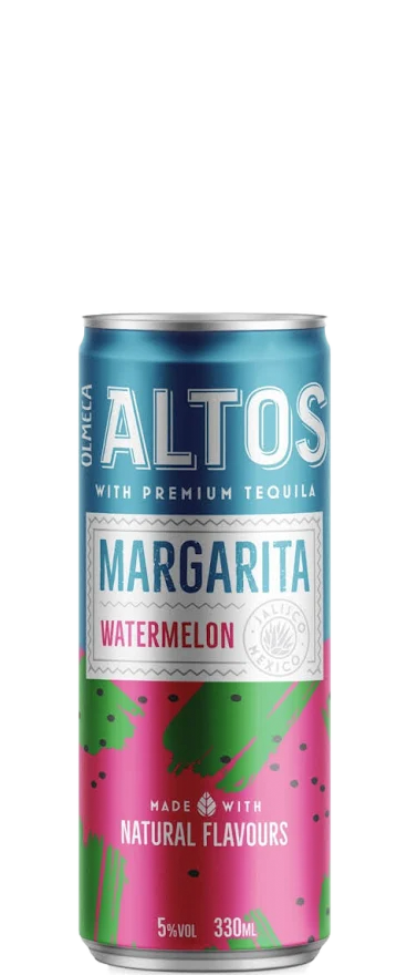 Olmeca Altos Watermelon Margarita 4x330ml cans