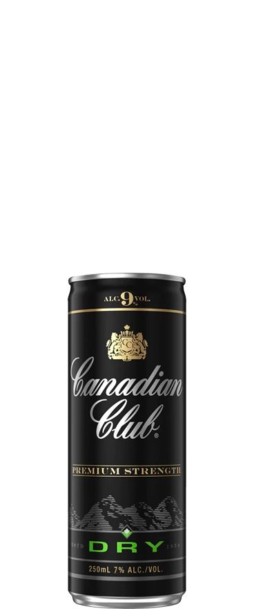 Canadian Club and Dry Premium Strength (12x 250ml Cans)