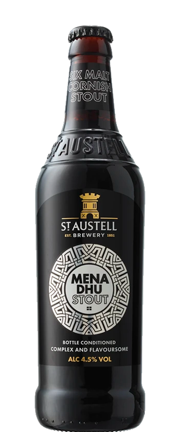 St Austell Mena Dhu Stout 500ml Bottle
