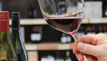 Red wine glass