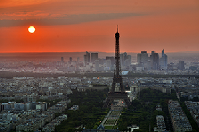 Sunset in Paris 