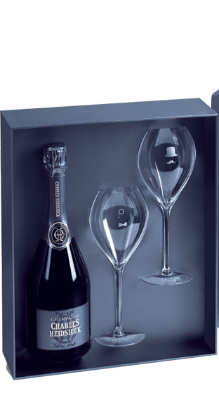 Charles Heidsieck Brut Réserve Champagne & Two Glasses Gift Box