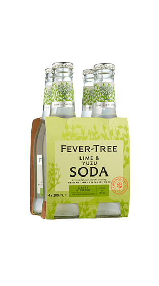 Fever Tree Lime & Yuzu Soda 6 X4 Pk (24 X200 Ml)