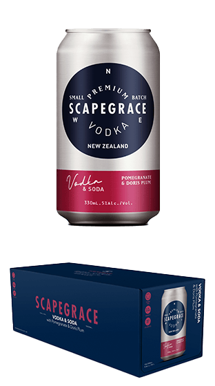 Scapegrace Rtd Vodka Pomegranate & Plum 330 Ml 10 Pk Can (10 X330 Ml)