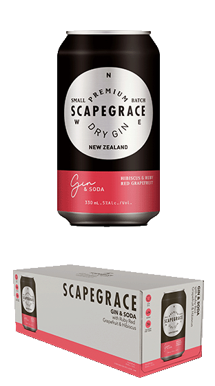 Scapegrace Rtd Gin Grapefruit & Hibiscus 330ml 10Pk Can 330ml