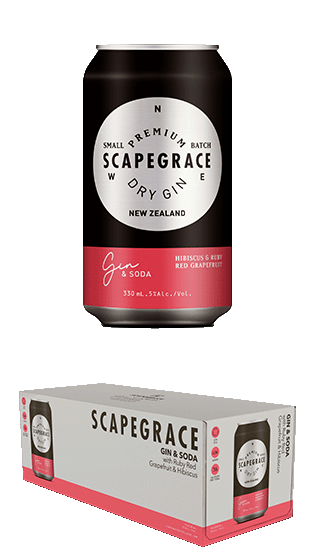 Scapegrace Rtd Gin Grapefruit & Hibiscus 330 Ml 10 Pk Can (10 X330 Ml)