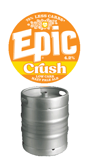 Epic Kegs Crush Hazy Pale Ale 4.2% 50 L (1 X50000 Ml)