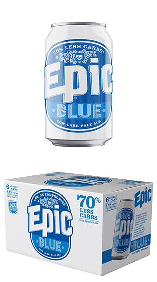 Epic Blue Low Carb 4.8% Can 6 Pk (24 X330 Ml)