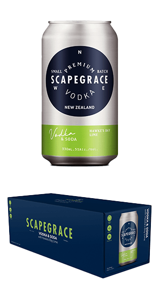 Scapegrace Rtd Vodka Soda Lime 330 Ml 10 Pk Can (10 X330 Ml)