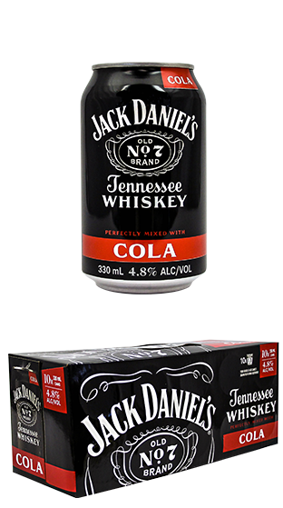 Jack Daniels & Cola Rtd 330Ml 3X10Pk Can 330Ml