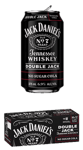 Jack Daniels & No Sugar Cola Double Jack Rtd 2X10Pk Can 375Ml