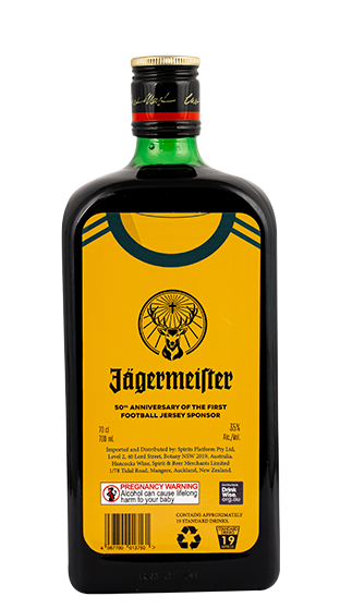 jagermeister football label limited editon bottle  (6x700ml)