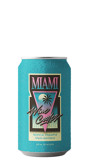 Miami Wine Cooler Tropical Pineapple 5% (24 X330 Ml)