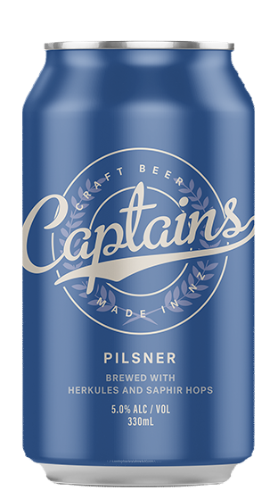 Captains Beer Pilsner 4 X6 Pk 330 Ml Can (24 X330 Ml)