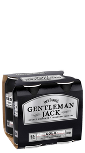 Gentleman Jack & Cola Rtd 6X4Pk Can 375ml