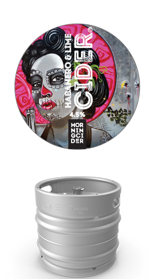 Morningcider Kegs Habanero & Lime 4.5% 30 L Keg (1 X30000 Ml)