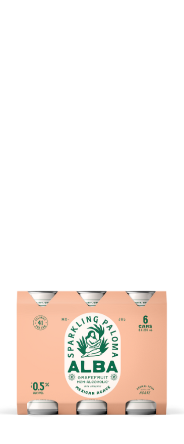 Alba Sparkling Paloma Grapefruit Non-Alcoholic Cans 6x250ml Cans