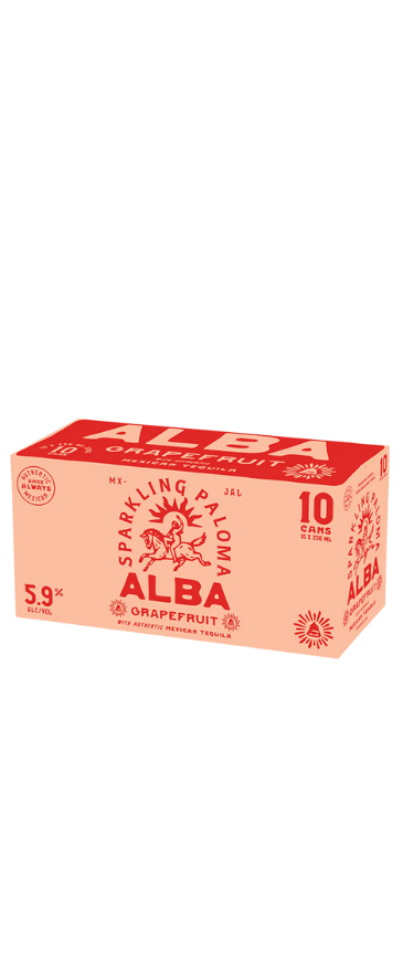 Alba Sparkling Grapefruit Margarita 10x250mls Cans