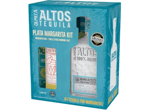 Olmeca Altos Plata Tequila & Margarita Kit Gift Pack 700ml