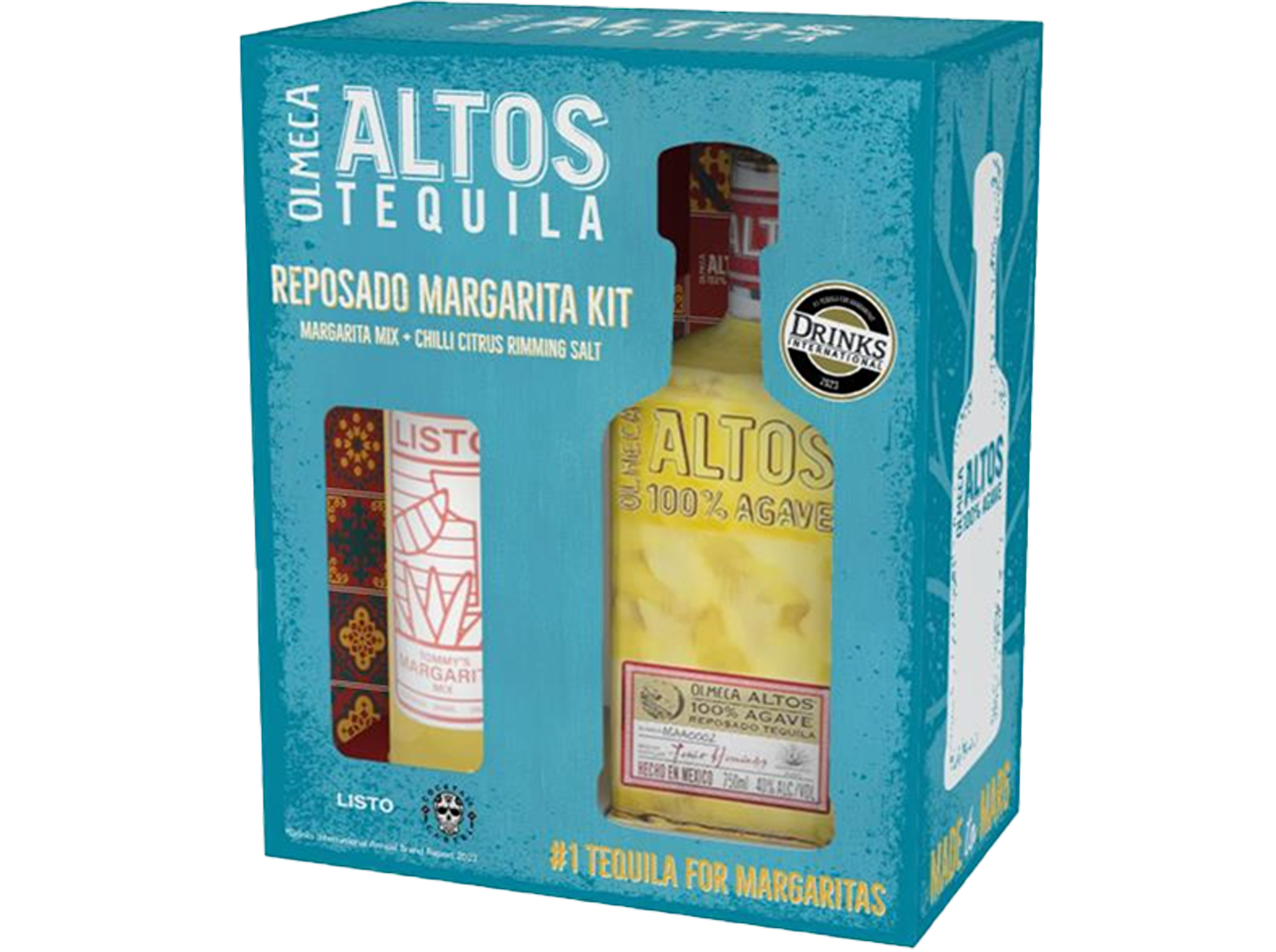 Olmeca Altos Reposado Tequila & Margarita Kit Gift Pack 700ml