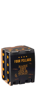 Four Pillars Rare Dry Gin & Tonic (4x 250ml Cans)
