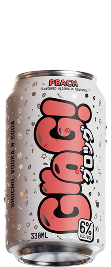 Grog! Peach Shochu, Vodka & Soda (10x 330ml Cans)