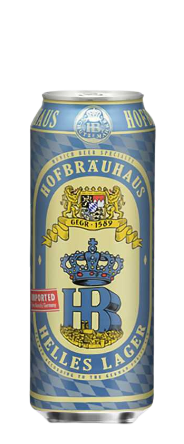 SHORT DATED Hofbrau Helles Lager 4.9% 24x500mls Can BBD: 06/09/2025
