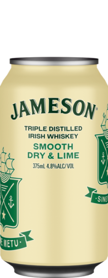 Jameson Smooth Dry and Lime 4.8%  (10x 375ml)