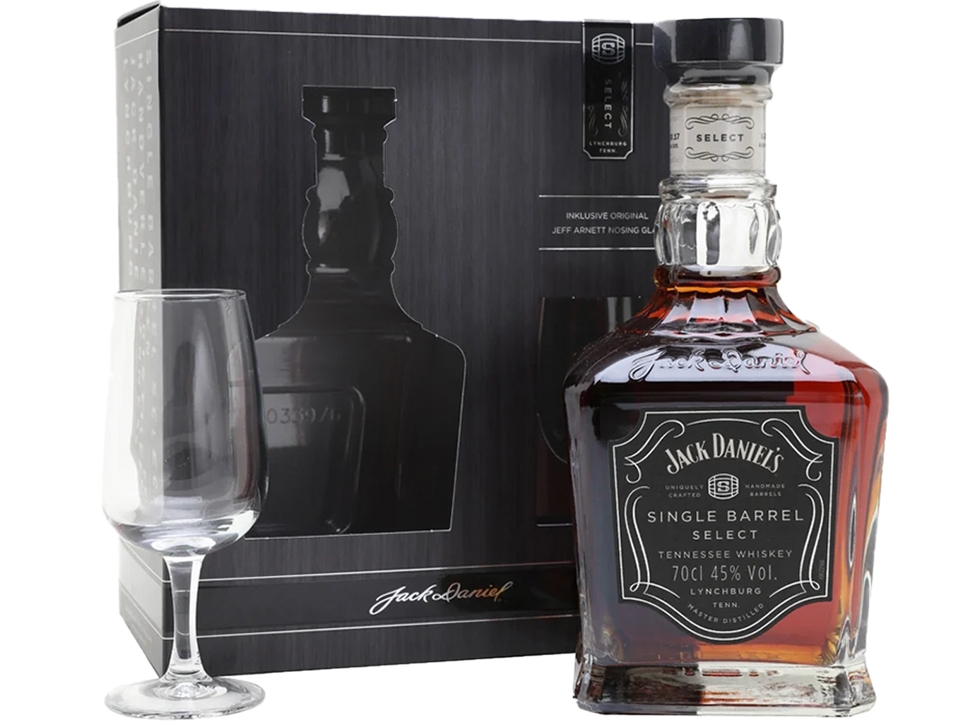 Jack Daniel's 700ML Single Barrel Select Whisky with Glass Gift Set