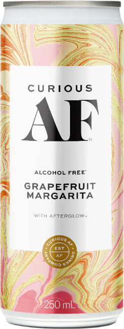 Curious AF Grapefruit Margarita 0% 250ml (4 Pack)