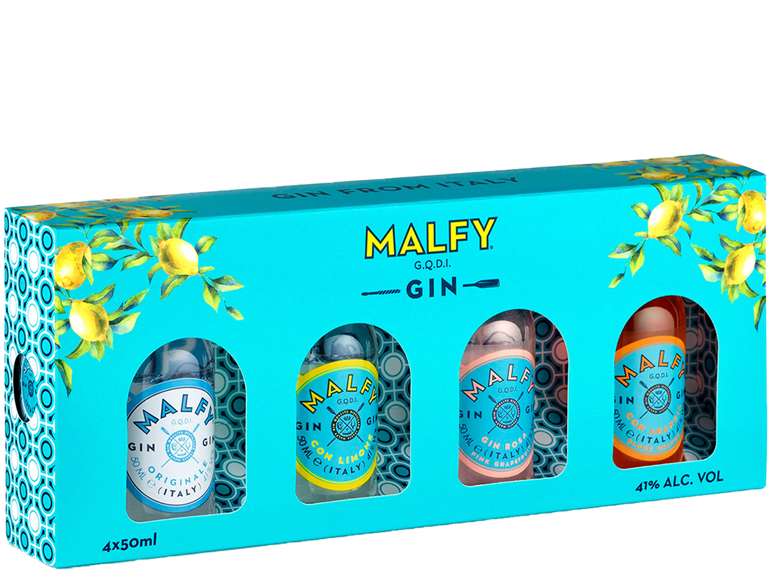 Malfy Gin Discovery Pack 4x 50ml Miniatures