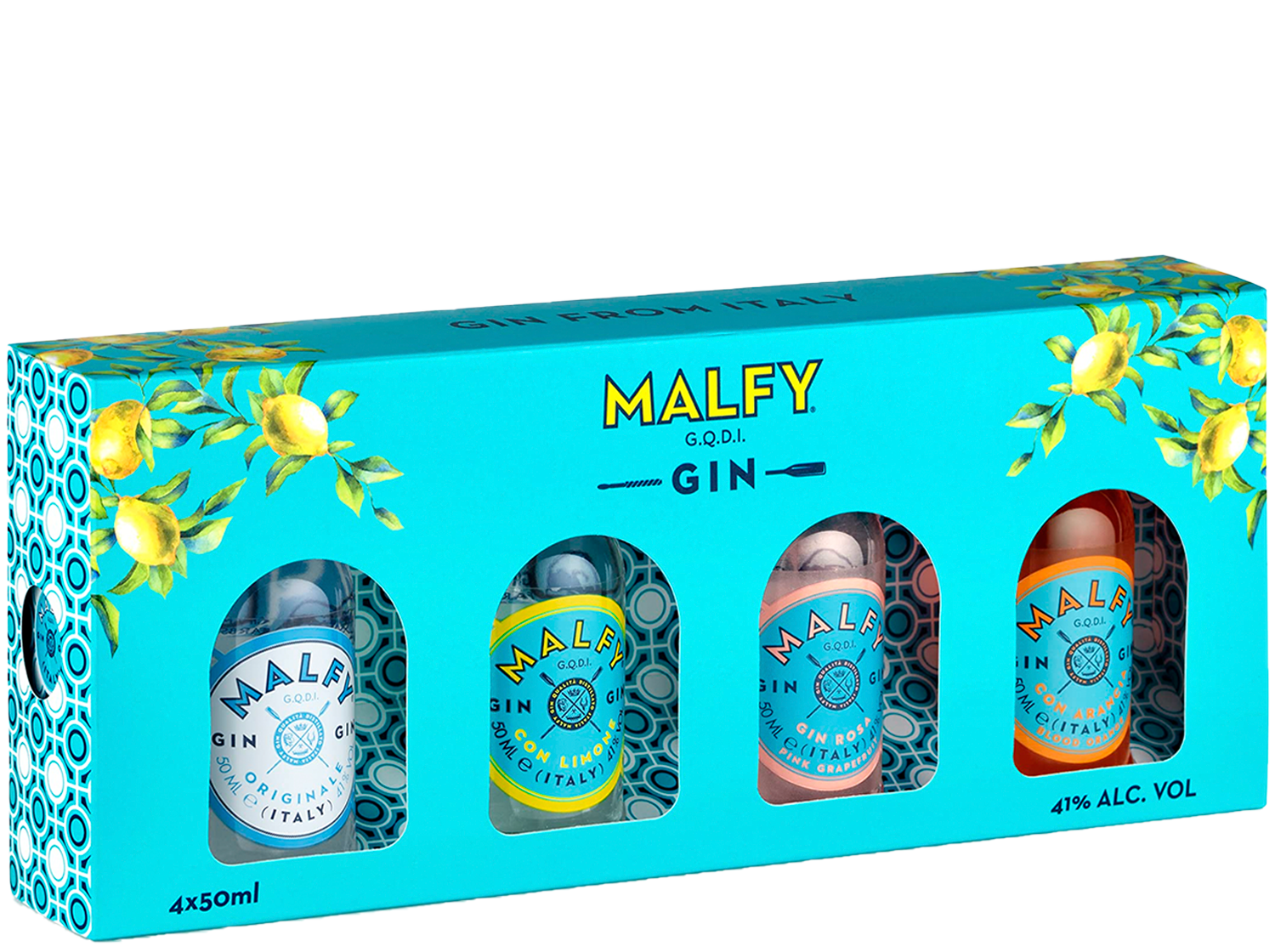 Malfy Gin Discovery Pack 4x 50ml Miniatures