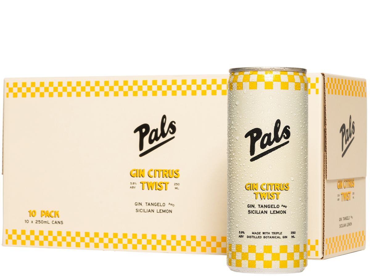 Pals Gin Citrus Twist 10x250mls Wine Central Pals gin citrus twist 10x250mls wine central