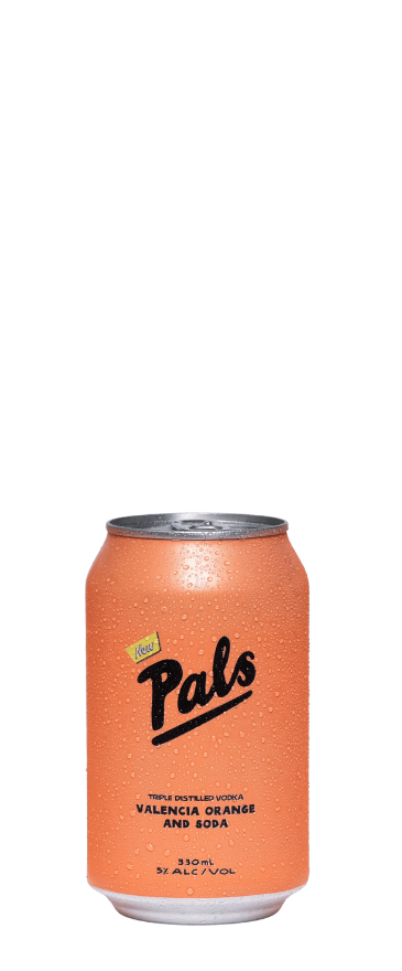 Pals Vodka, Valencia Orange & Soda 5% Cans (10x330ml)