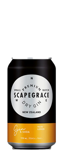 Scapegrace Gin & Soda Yuzu Lemon (10x 330ml Cans)