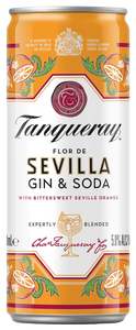 Tanqueray Seville and Soda (4x250ml Cans)