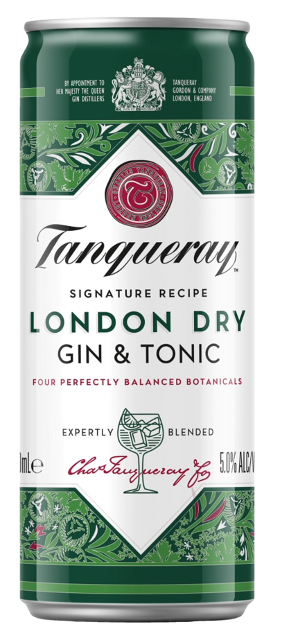 Tanqueray Gin & Tonic 5% (4 x 250mL Cans)