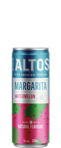 Olmeca Altos Watermelon Margarita 4x330ml cans