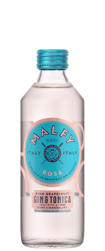 Malfy Pink Grapefruit Gin and Tonica (4x 300ml Bottles)