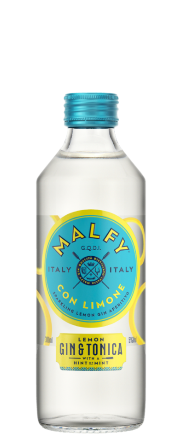 Malfy Lemon Gin and Tonica (4 x 300ml Bottles)