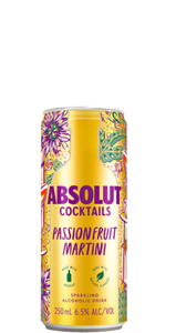 Absolut Cocktails Passionfruit Martini (4 x 250ml Cans)