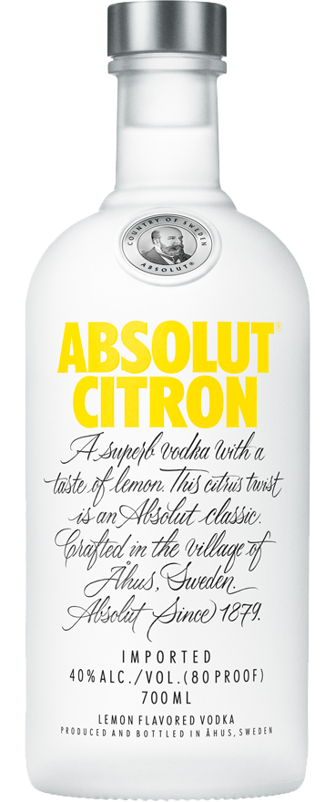 Absolut Citron Vodka 700ml - Wine Central