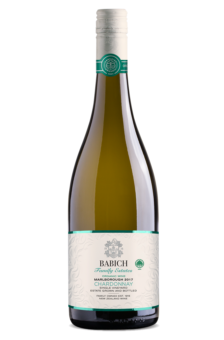 Babich Family Estates Headwaters Organic Chardonnay 750ml 2019