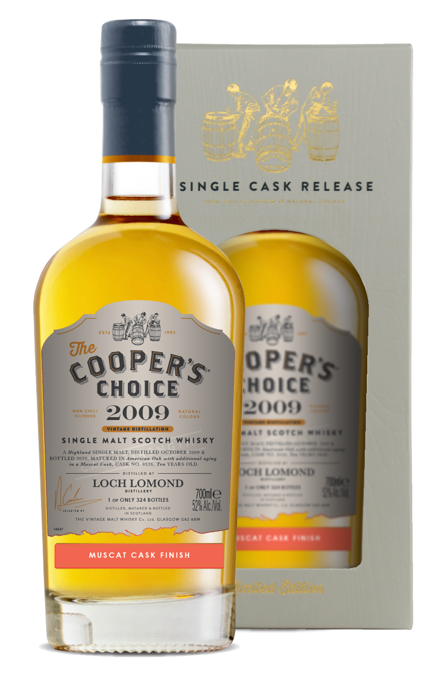 Cooper's Choice Loch Lomond Highland Single Malt Whisky 700ml 2009
