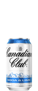 Canadian Club Soda and Lime (10x 330ml Cans)