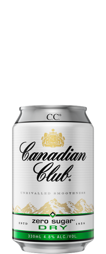 Canadian Club and Dry Zero Sugar (10x 330ml Cans) - Wine Central