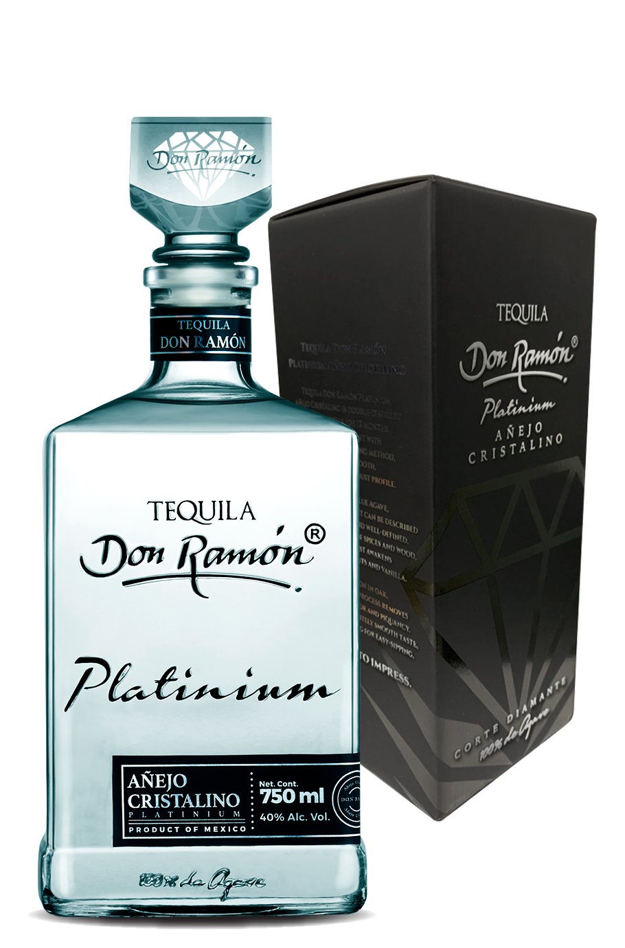 Don Ramon Platinium Anejo Cristalino 40% 750ml