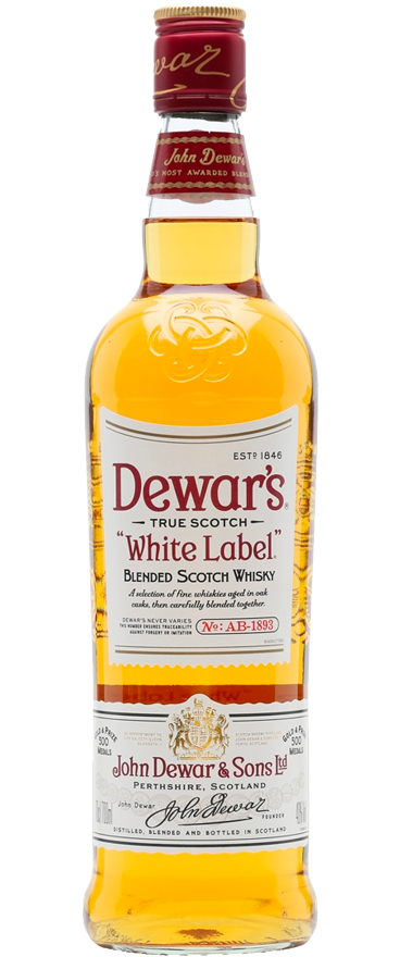 Dewars White Label Blended Scotch Whisky 1L - Wine Central