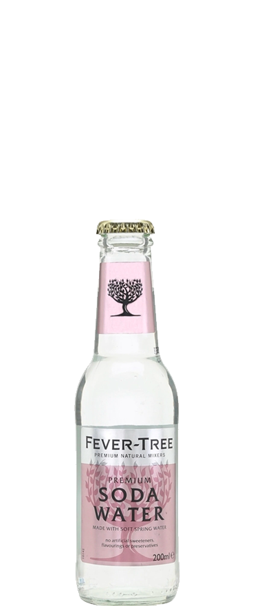 Fever Tree Premium Soda Water (4x 200ml Bottles) - Wine Central